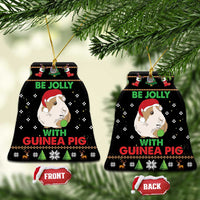 Guinea Pig Christmas Ceramic Ornament Be Jolly With Guinea Pig - Wonder Print Shop