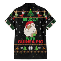 Guinea Pig Christmas Family Matching Mermaid Dress and Hawaiian Shirt Be Jolly With Guinea Pig - Wonder Print Shop