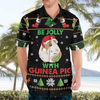 Guinea Pig Christmas Hawaiian Shirt Be Jolly With Guinea Pig - Wonder Print Shop