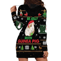 Guinea Pig Christmas Hoodie Dress Be Jolly With Guinea Pig - Wonder Print Shop
