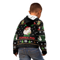 Guinea Pig Christmas Kid Hoodie Be Jolly With Guinea Pig - Wonder Print Shop