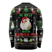 Guinea Pig Christmas Long Sleeve Shirt Be Jolly With Guinea Pig - Wonder Print Shop