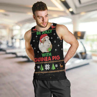 Guinea Pig Christmas Men Tank Top Be Jolly With Guinea Pig - Wonder Print Shop
