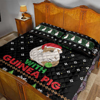 Guinea Pig Christmas Quilt Bed Set Be Jolly With Guinea Pig - Wonder Print Shop