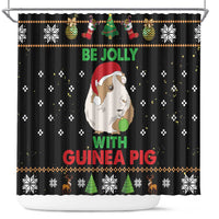 Guinea Pig Christmas Shower Curtain Be Jolly With Guinea Pig