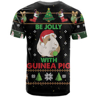 Guinea Pig Christmas T Shirt Be Jolly With Guinea Pig - Wonder Print Shop