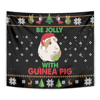 Guinea Pig Christmas Tapestry Be Jolly With Guinea Pig - Wonder Print Shop