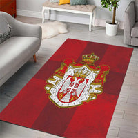 Serbia Area Rug Serbian Cross Eagle Tattoo