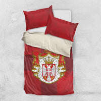 Serbia Bedding Set Serbian Cross Eagle Tattoo