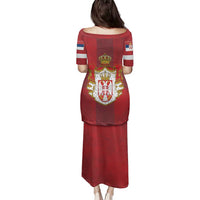 Serbia Family Matching Puletasi and Hawaiian Shirt Serbian Cross Eagle Tattoo