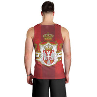 Serbia Men Tank Top Serbian Cross Eagle Tattoo