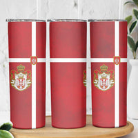 Serbia Skinny Tumbler Serbian Cross Eagle Tattoo