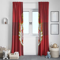 Serbia Window Curtain Serbian Cross Eagle Tattoo