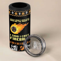 I Said I Cast Fireball Christmas 4 in 1 Can Cooler Tumbler - Wonder Print Shop