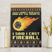 I Said I Cast Fireball Christmas Canvas Wall Art I Said I Cast Fireball - Wonder Print Shop