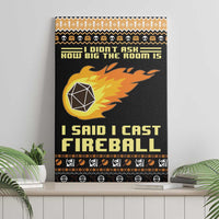 I Said I Cast Fireball Christmas Canvas Wall Art I Said I Cast Fireball - Wonder Print Shop