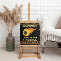 I Said I Cast Fireball Christmas Canvas Wall Art I Said I Cast Fireball - Wonder Print Shop
