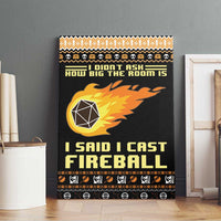 I Said I Cast Fireball Christmas Canvas Wall Art I Said I Cast Fireball - Wonder Print Shop