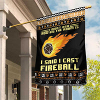 I Said I Cast Fireball Christmas Garden Flag I Said I Cast Fireball - Wonder Print Shop