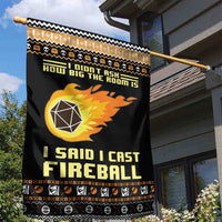 I Said I Cast Fireball Christmas Garden Flag I Said I Cast Fireball - Wonder Print Shop