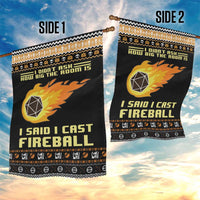 I Said I Cast Fireball Christmas Garden Flag I Said I Cast Fireball - Wonder Print Shop