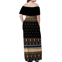 I Said I Cast Fireball Christmas Off Shoulder Maxi Dress I Said I Cast Fireball - Wonder Print Shop