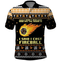 I Said I Cast Fireball Christmas Polo Shirt I Said I Cast Fireball - Wonder Print Shop