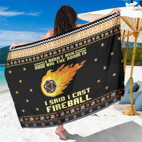 I Said I Cast Fireball Christmas Sarong I Said I Cast Fireball - Wonder Print Shop