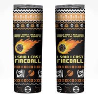 I Said I Cast Fireball Christmas Skinny Tumbler - Wonder Print Shop