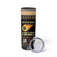 I Said I Cast Fireball Christmas Skinny Tumbler - Wonder Print Shop