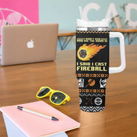 I Said I Cast Fireball Christmas Tumbler With Handle - Wonder Print Shop