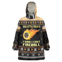 I Said I Cast Fireball Christmas Wearable Blanket Hoodie I Said I Cast Fireball - Wonder Print Shop