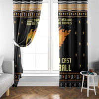I Said I Cast Fireball Christmas Window Curtain I Said I Cast Fireball - Wonder Print Shop