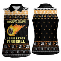 I Said I Cast Fireball Christmas Women Sleeveless Polo Shirt I Said I Cast Fireball - Wonder Print Shop