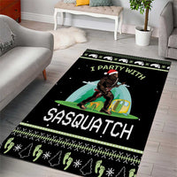 I'm Party With Sasquatch Camping Area Rug I'm Party With Sasquatch - Wonder Print Shop