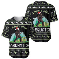 I'm Party With Sasquatch Camping Baseball Jersey I'm Party With Sasquatch - Wonder Print Shop