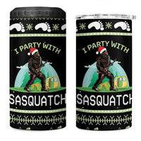 Christmas Im Party With Sasquatch Camping 4 in 1 Can Cooler Tumbler - Wonder Print Shop