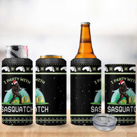 Christmas Im Party With Sasquatch Camping 4 in 1 Can Cooler Tumbler - Wonder Print Shop