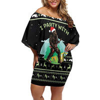 I'm Party With Sasquatch Camping Family Matching Off Shoulder Short Dress and Hawaiian Shirt I'm Party With Sasquatch - Wonder Print Shop