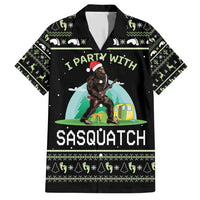 I'm Party With Sasquatch Camping Family Matching Short Sleeve Bodycon Dress and Hawaiian Shirt I'm Party With Sasquatch - Wonder Print Shop