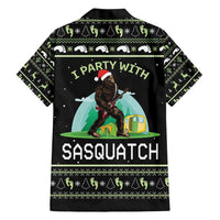I'm Party With Sasquatch Camping Family Matching Short Sleeve Bodycon Dress and Hawaiian Shirt I'm Party With Sasquatch - Wonder Print Shop