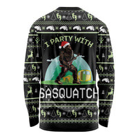 I'm Party With Sasquatch Camping Long Sleeve Shirt I'm Party With Sasquatch - Wonder Print Shop