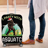 I'm Party With Sasquatch Camping Luggage Cover I'm Party With Sasquatch - Wonder Print Shop