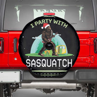 I'm Party With Sasquatch Camping Spare Tire Cover I'm Party With Sasquatch - Wonder Print Shop