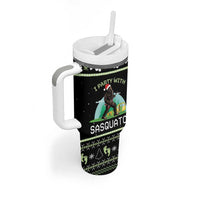 Christmas Im Party With Sasquatch Camping Tumbler With Handle - Wonder Print Shop