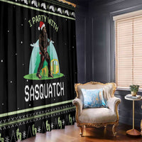 I'm Party With Sasquatch Camping Window Curtain I'm Party With Sasquatch - Wonder Print Shop