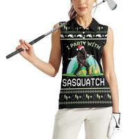 I'm Party With Sasquatch Camping Women Sleeveless Polo Shirt I'm Party With Sasquatch - Wonder Print Shop