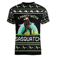 I'm Party With Sasquatch Camping Women V-Neck T-Shirt I'm Party With Sasquatch - Wonder Print Shop