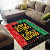 Black Father By Popular Demand African Area Rug - Wonder Print Shop