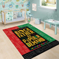 Black Father By Popular Demand African Area Rug - Wonder Print Shop